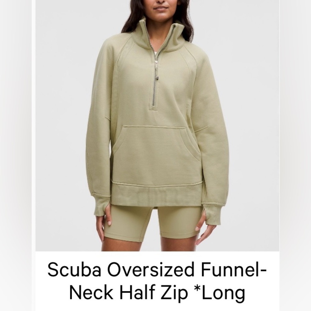 New! Lululemon Scuba Oversized Funnel Neck Half Zip